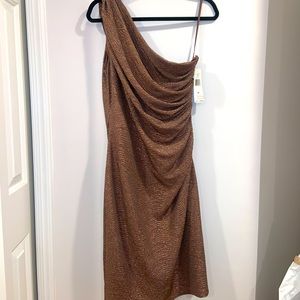NWT Lauren Ralph Lauren Bronze Metallic Dress